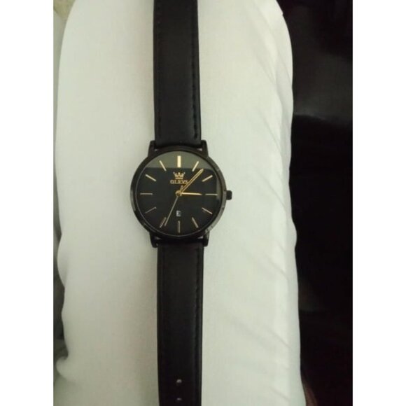 Automatic Mechanical Black Watches for Men Self Winding Luxury Wristwatch - Picture 2 of 2